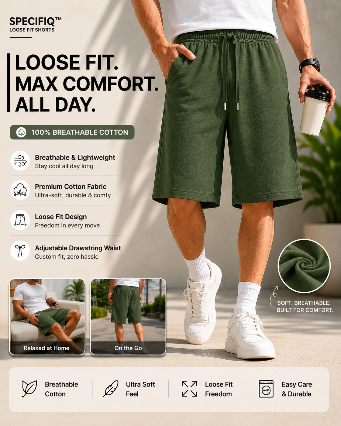 SPECIFIQ™ Loose Fit Shorts