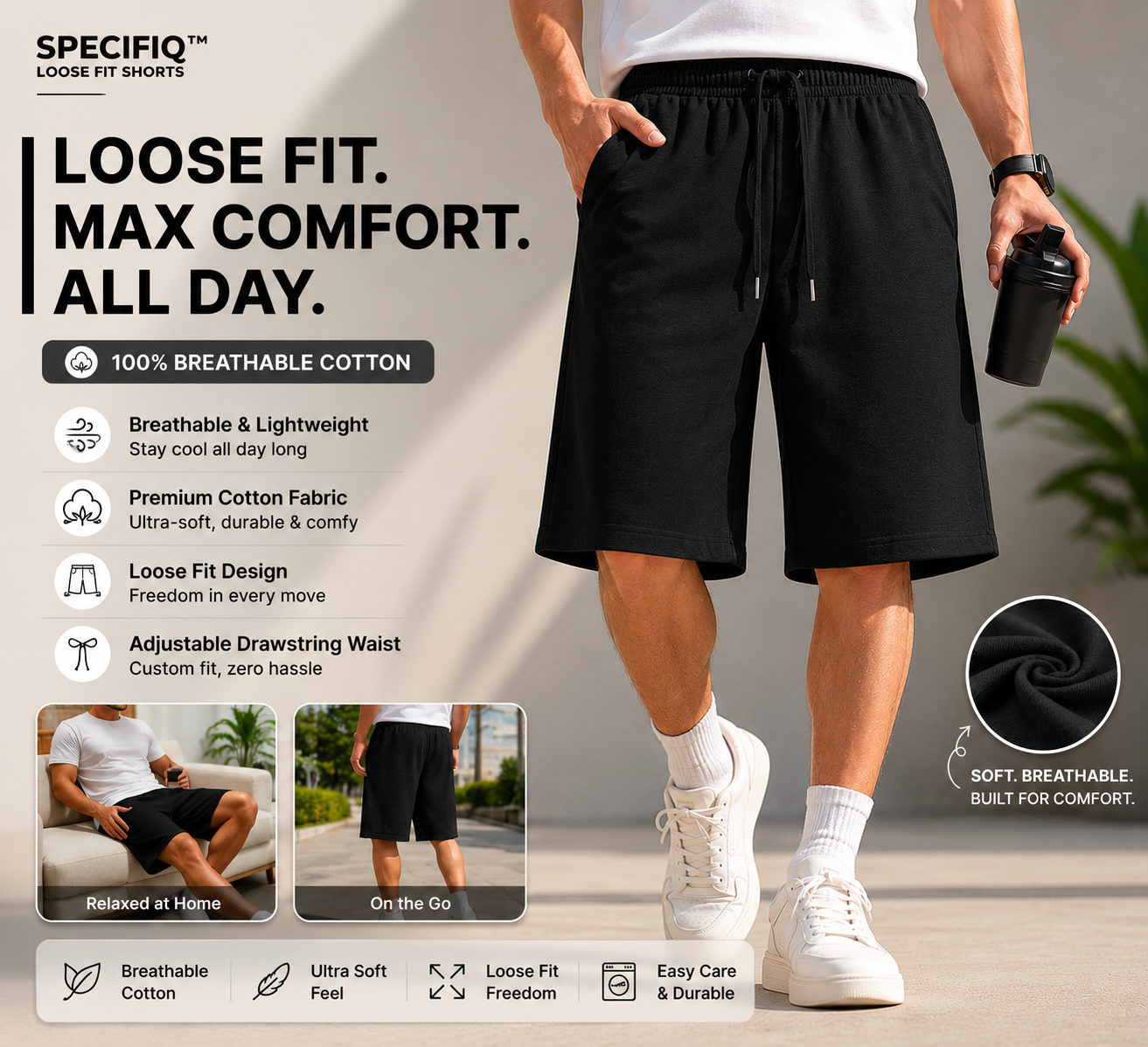 SPECIFIQ™ Loose Fit Shorts