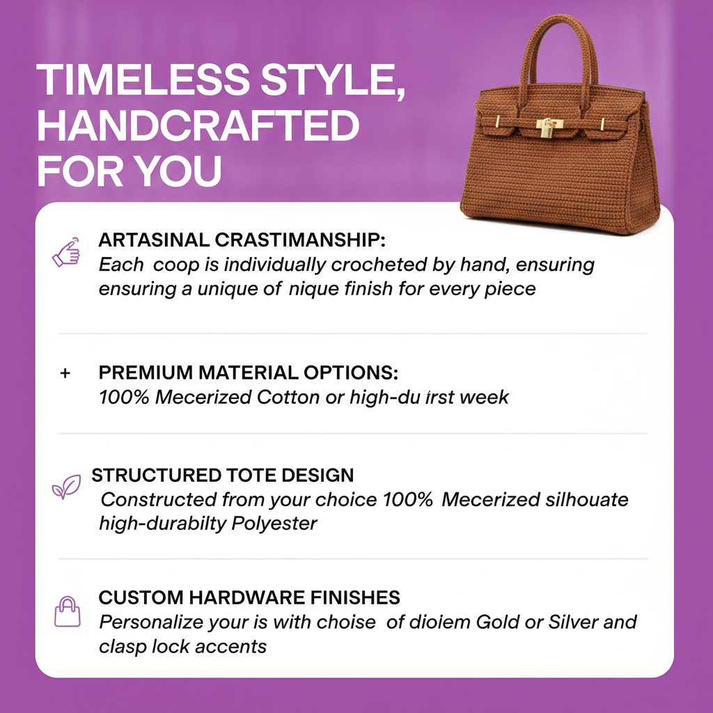 Birkin Handmade Crochet BAG