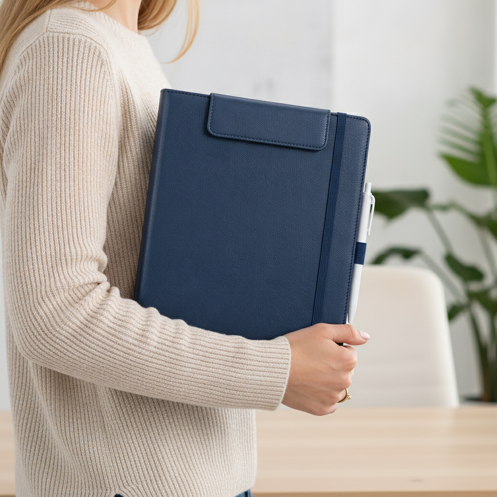Teacher Binder Clipboard with Storage
