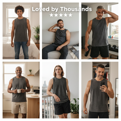 Gravix™ Washed Muscle Tank (100% Cotton)