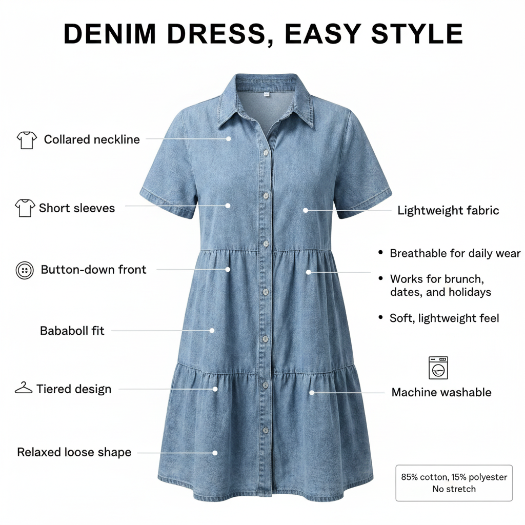 SPECIFIQ™ Denim Dress